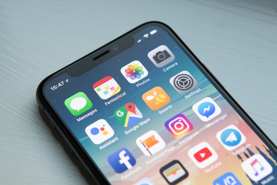 スマートフォンのホーム画面
